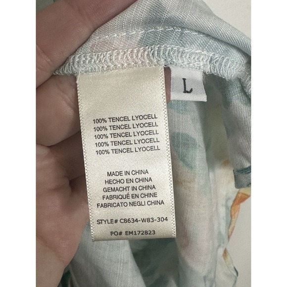 Cloth & Stone Anthropologie Womens Cutout Floral Button Front Mini Dress Size L - Picture 7 of 10